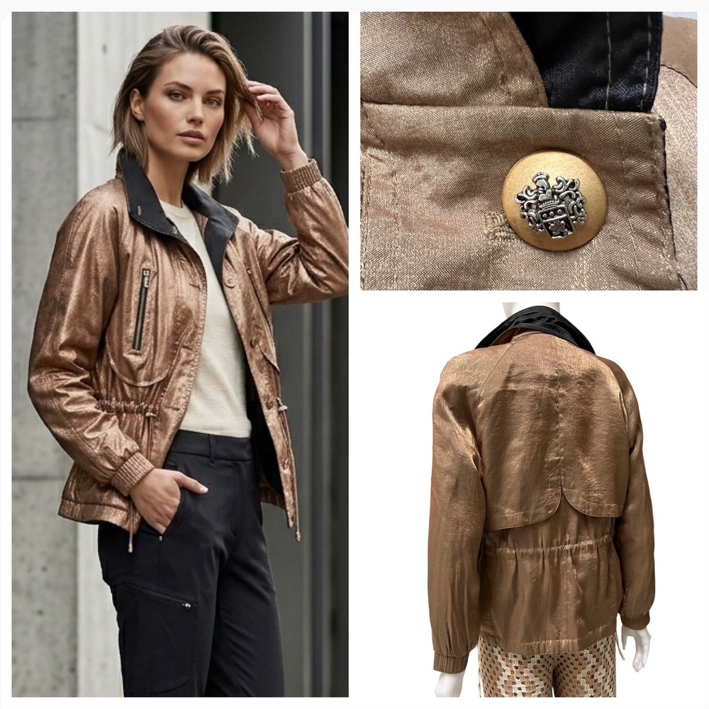 Vintage Gallery Sport Metallic Utility Jacket Gorpcore Grunge 90's Anorack Sz M